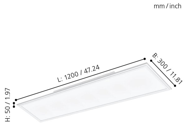 Eglo 32811 - LED Přisazený panel SALOBRENA LED/33W/230V