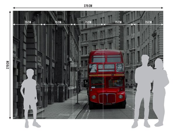Fototapeta na míru Londýnský Autobus | Vliesová fototapeta na zed' | DFTNXXL1132