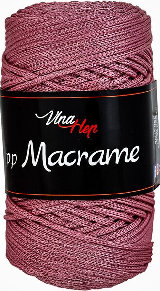 Pletací / háčkovací příze Vlna-Hep PP MACRAME 4028 tmavě růžová, jednobarevná, 100g/85m