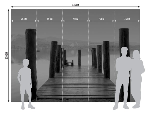 Fototapeta na míru Poklidné Molo | Vliesová fototapeta na zed' | DFTNXXL1140