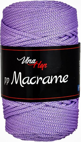Pletací / háčkovací příze Vlna-Hep PP MACRAME 4068 fialová, jednobarevná, 100g/85m