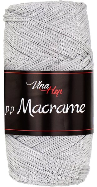 Pletací / háčkovací příze Vlna-Hep PP MACRAME 4230 světle šedá, jednobarevná, 100g/85m
