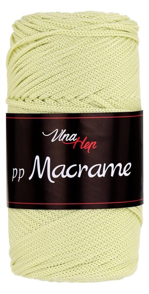 Pletací / háčkovací příze Vlna-Hep PP MACRAME 4176 světle žlutá pistáciová, jednobarevná, 100g/85m