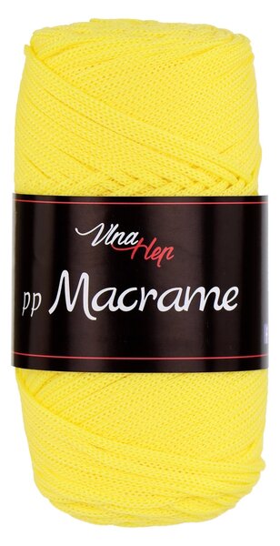 Pletací / háčkovací příze Vlna-Hep PP MACRAME 4184 žlutá, jednobarevná, 100g/85m