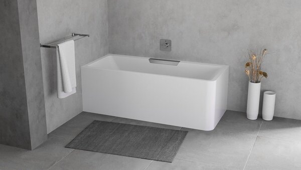 Polysan Polysan, CASCATA L MONOLITH obdélníková vana 180x80x60cm, kaskáda nerez, 73836ML.100