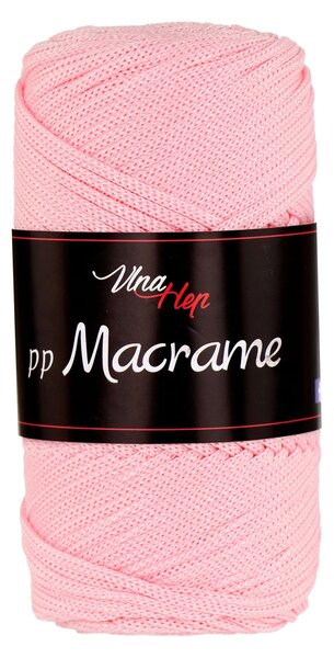 Pletací / háčkovací příze Vlna-Hep PP MACRAME 4004 světle růžová, jednobarevná, 100g/85m