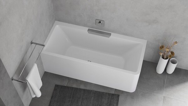 Polysan Polysan, CASCATA L MONOLITH obdélníková vana 180x80x60cm, kaskáda nerez, 73836ML.100