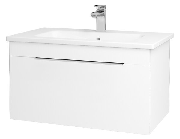 Dřevojas Koupelnová skříň ASTON SZZ 80 Varianta: M01 Bílá mat / Úchytka T05 / M01 Bílá mat