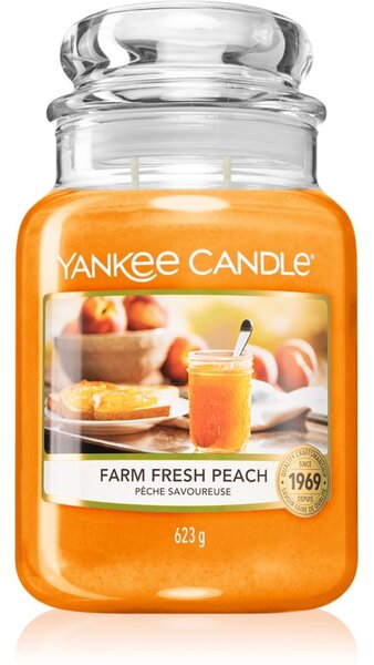 Yankee Candle Farm Fresh Peach vonná svíčka 623 g