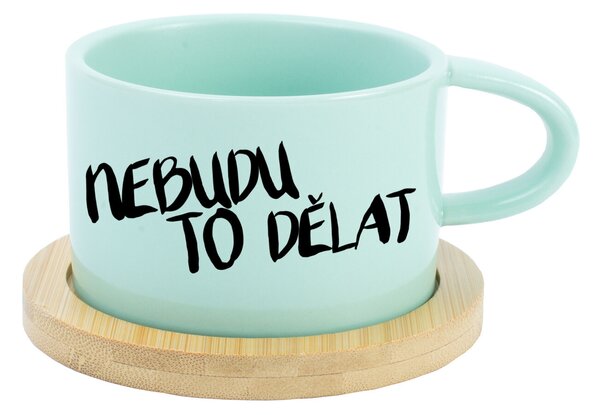 NEBUDU TO DĚLAT - mint hrníček makronka 200 ml