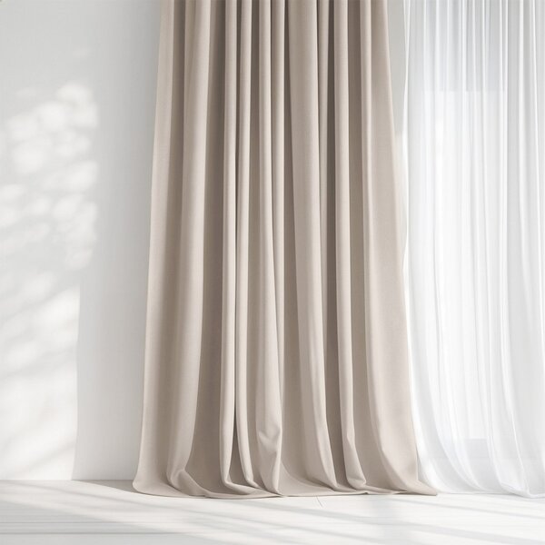 Goldea dekorační závěs marbella - latte 180x135 cm