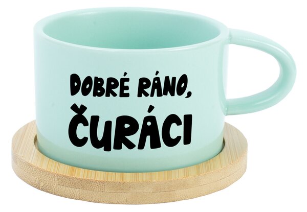 DOBRÉ RÁNO, ČURÁCI - mint hrníček makronka 200 ml