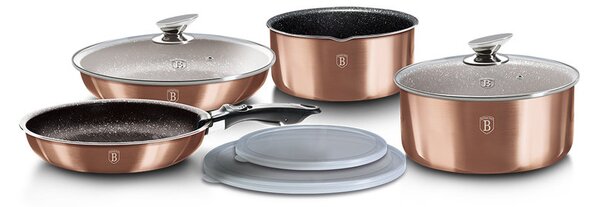 Sada nádobí s odnímatelnou rukojetí 9 ks Rosegold Metallic Line