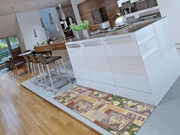 Kusová PVC předložka omyvatelná Atractivo Sprinty - Patchwork 52x90 cm