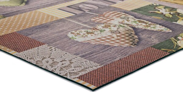 Kusová PVC předložka omyvatelná Atractivo Sprinty - Patchwork 52x90 cm