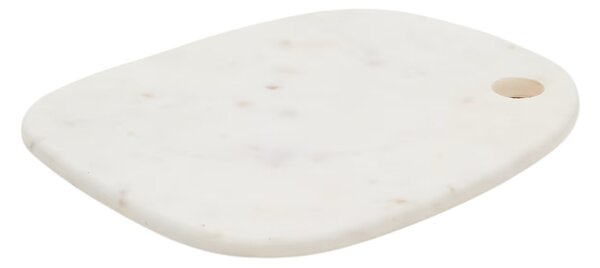 Bílé mramorové servírovací prkénko Kave Home Odar 30 x 25 cm