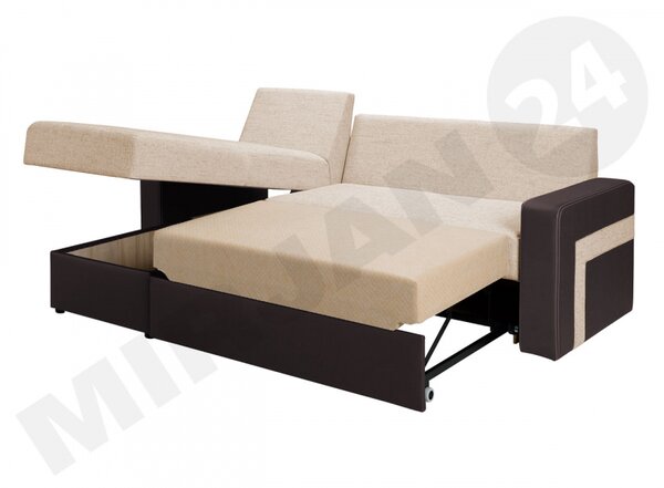 Rohová sedací souprava Alaska, Potah: ekokůze Soft 066 + Lawa 01, Strana: pravá 5902928046663