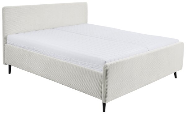 ČALOUNĚNÁ POSTEL, 180/200 cm, krémová MID.YOU - Manželské postele, Online Only