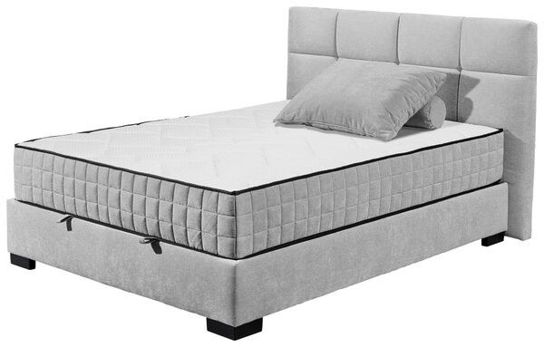 AMERICKÁ POSTEL, 120/200 cm, světle šedá MID.YOU - Postele s úložným prostorem, Online Only