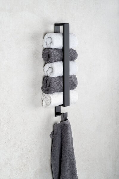 Ridder Ridder, STYLE držák ručníků 400x30mm, černá mat, 11122110