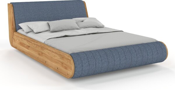 Dubová levitující postel Harald cm - masiv 4 cm Moření Visby - dub: Přírodní olej Dub přírodní 160x200