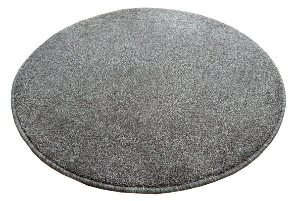 Vopi, Kusový koberec Apollo Soft hnědý kruh, 80x80 (průměr) kruh, hnědá, chodba / předsíň
