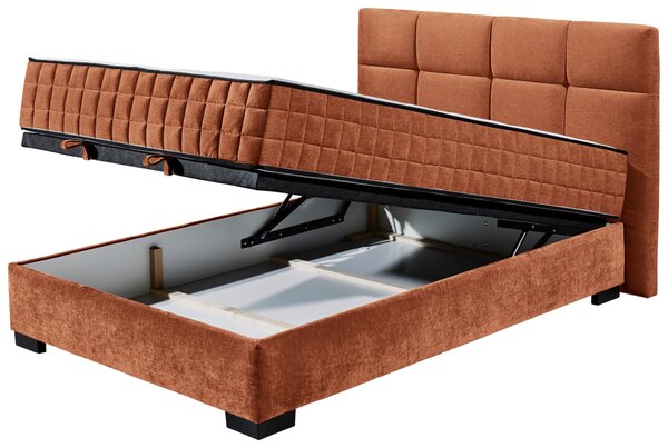 AMERICKÁ POSTEL, 120/200 cm, koňaková MID.YOU - Postele s úložným prostorem, Online Only