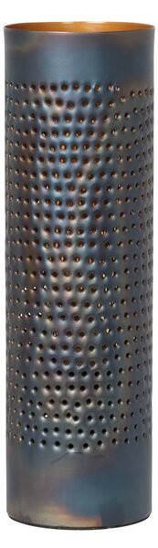 Stolní lampa Forato, výška 42 cm, hnědá barva, kov