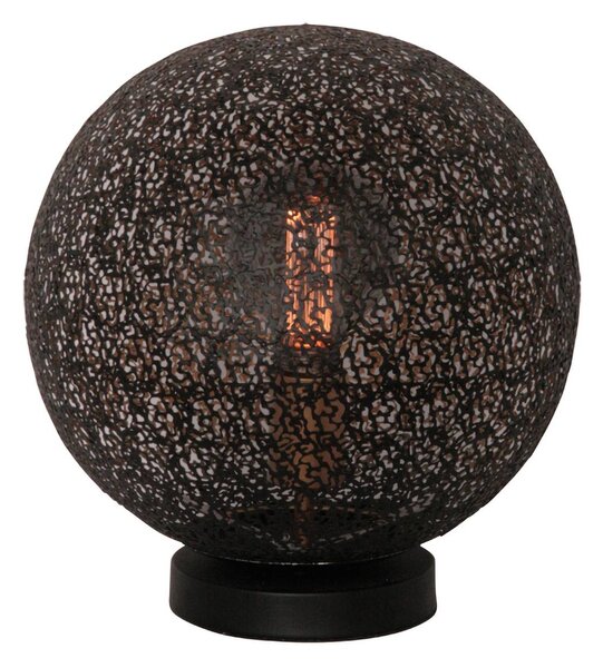 Stolní lampa Oronero, Ø 30 cm, černá/zlatá barva, kov