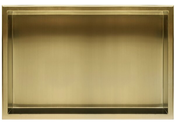 Bathroom shelf 30x60 gold brush