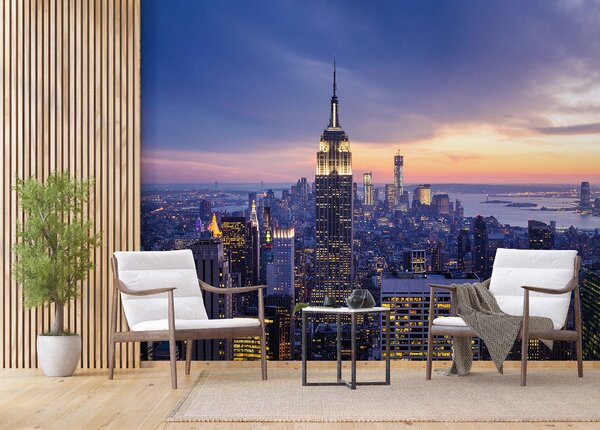 Fototapeta na míru Manhattan Při Západu Slunce | Vliesová fototapeta na zed' | DFTNXXL2413