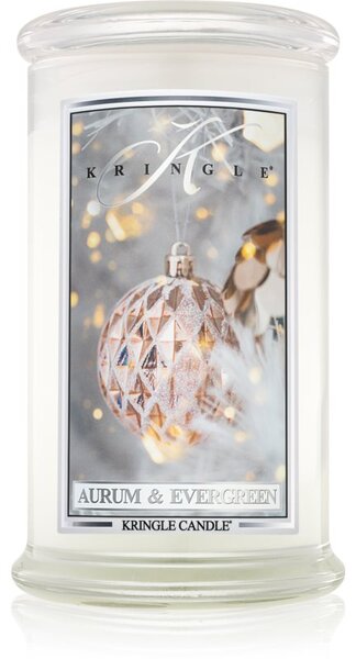 Kringle Candle Aurum & Evergreen vonná svíčka 624 g