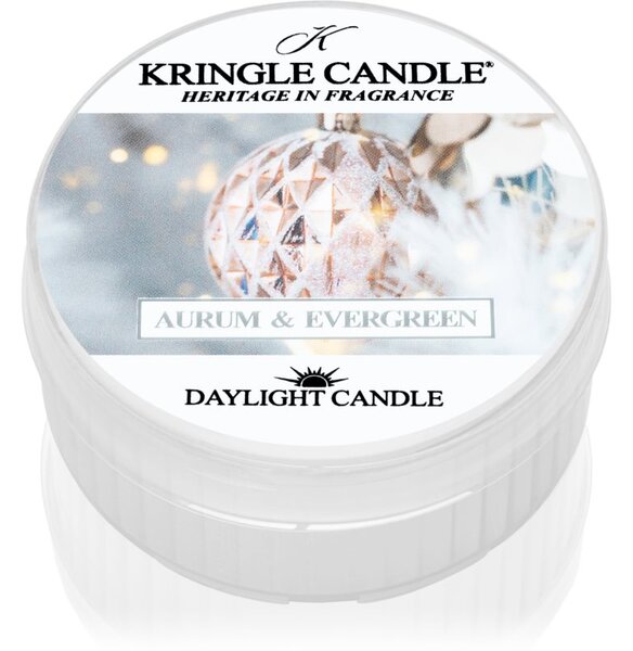 Kringle Candle Aurum & Evergreen čajová svíčka 42 g