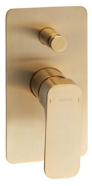 SAPHO - SPY podomítková sprchová baterie, 2 výstupy, zlato mat PY42/19