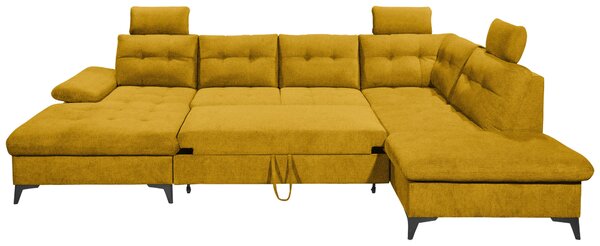 SEDACÍ SOUPRAVA, textil, žlutá MID.YOU - Sedací soupravy, Online Only