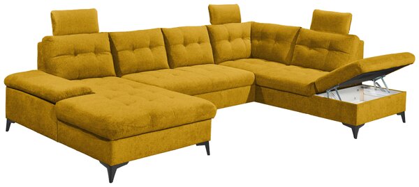 SEDACÍ SOUPRAVA, textil, žlutá MID.YOU - Sedací soupravy, Online Only