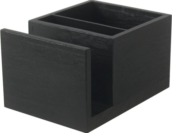 Stojan na příbory, výška: 120 mm, délka: 220 mm, šířka: 160 mm, černý