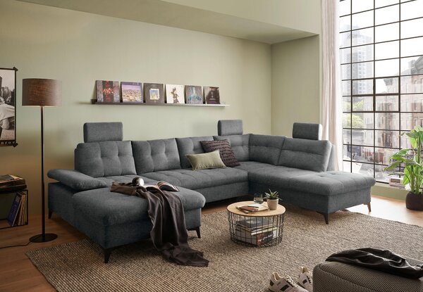SEDACÍ SOUPRAVA, textil, barvy grafitu MID.YOU - Sedací soupravy, Online Only