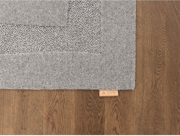 Šedý vlněný koberec 160x230 cm Morphic Rocca – Agnella