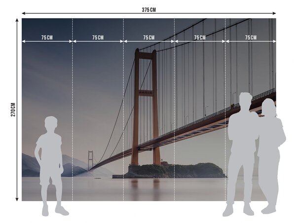 Fototapeta na míru Výhled na Golden Gate | Vliesová fototapeta na zed' | DFTNXXL3007