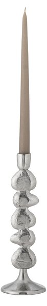 Kovový svícen Metina Silver 28,5 cm