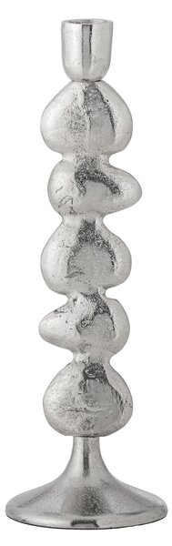 Kovový svícen Metina Silver 28,5 cm