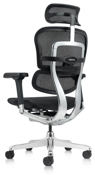 Kancelářská ergonomická židle SIRIUS Q24 NEO – celosíť, černá, nosnost 150 kg, záruka 3 roky