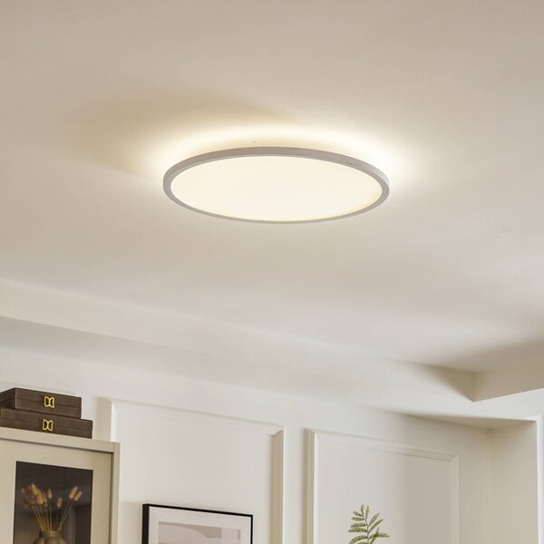 Arcchio LED stropní svítidlo Brenda, Ø 60 cm, dálkové ovládání, stmívatelný, Bílá / opál, Obývací pokoj / jídelna, Moderní