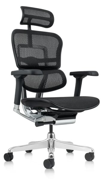 Kancelářská ergonomická židle SIRIUS Q24 NEO – celosíť, černá, nosnost 150 kg, záruka 3 roky