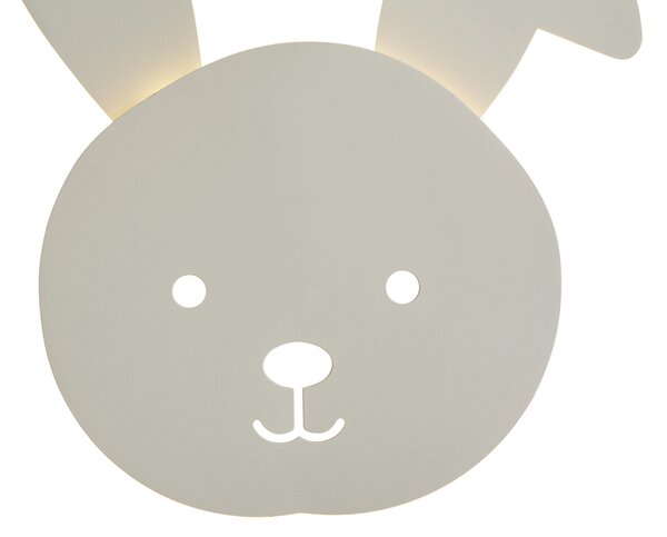 Dětské nástěnné svítidlo béžové vč. LED 3-stupňové stmívatelné - Benny the Bunny
