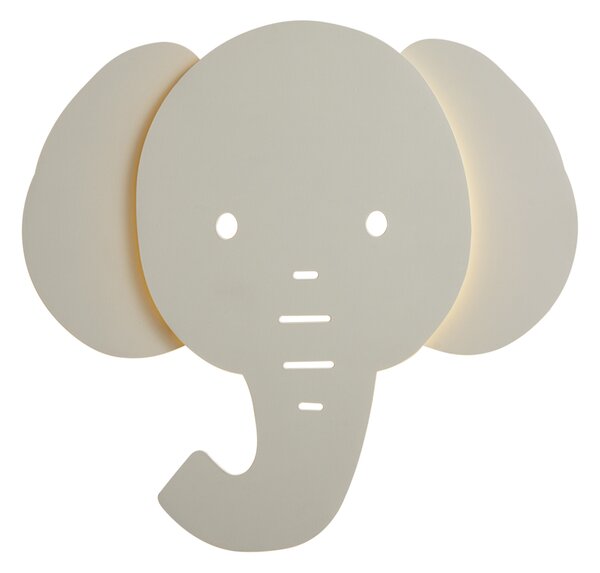 Dětské nástěnné svítidlo béžové vč. LED 3-krokové stmívatelné - Ellie the Elephant