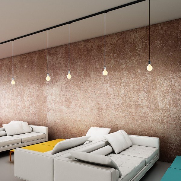 ELISA pro tříokr. lištu ČA+ČK+ČCHO 230V E27 28W - RED - DESIGN RENDL