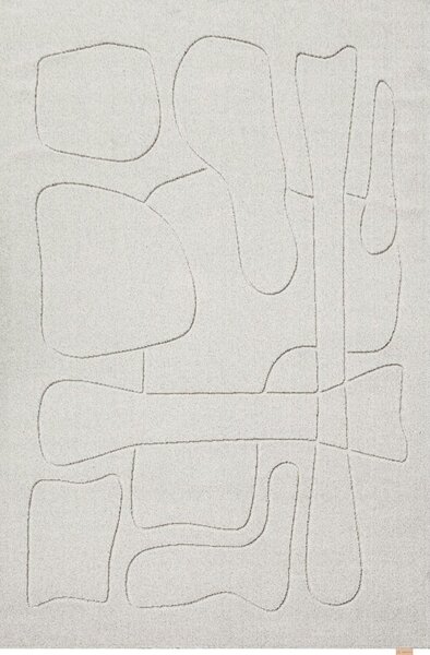 Světle šedý vlněný koberec 200x300 cm Morphic – Agnella