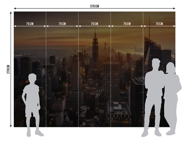 Fototapeta na míru New Yorské Panorama | Vliesová fototapeta na zed' | DFTNXXL3011
